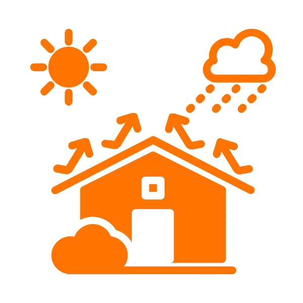 Icon showing weather-resistant composite siding