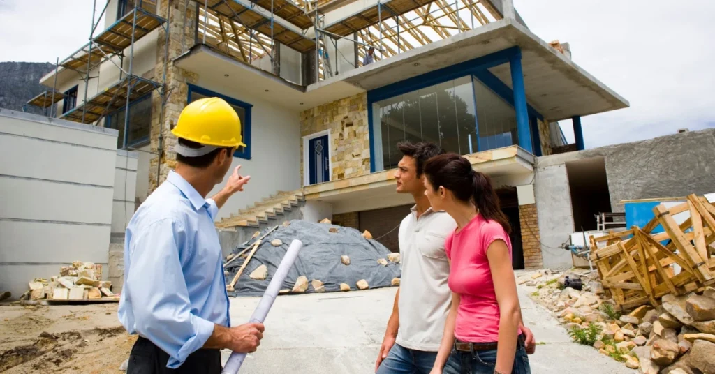 Image of a homeowner discussing the best roofing types with a contractor in Missouri.