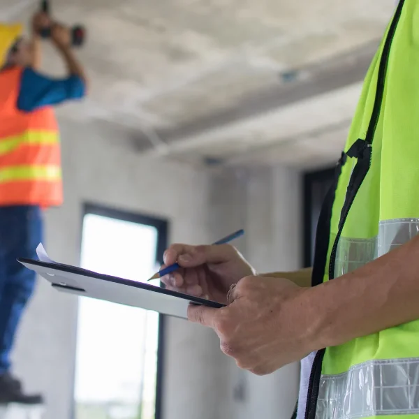 Image showing a contractor walking property site in Missouri.