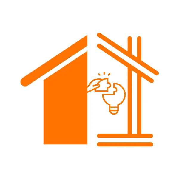 Icon representing home exterior solutions